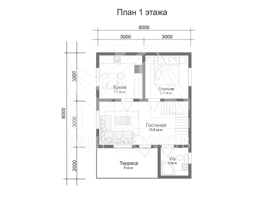 Проект дома «Дачный-4»