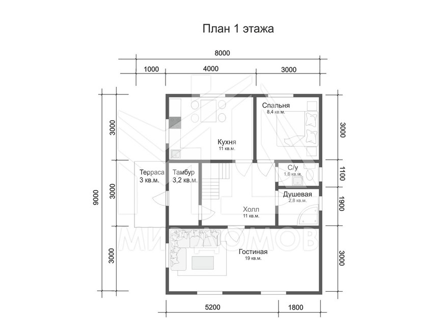 Проект дома «Дачный-15»
