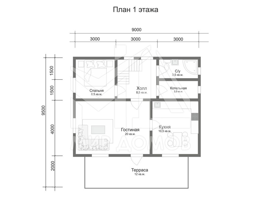 Проект дома «Крепость-1»