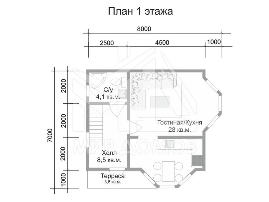Проект дома «Парголово-1»