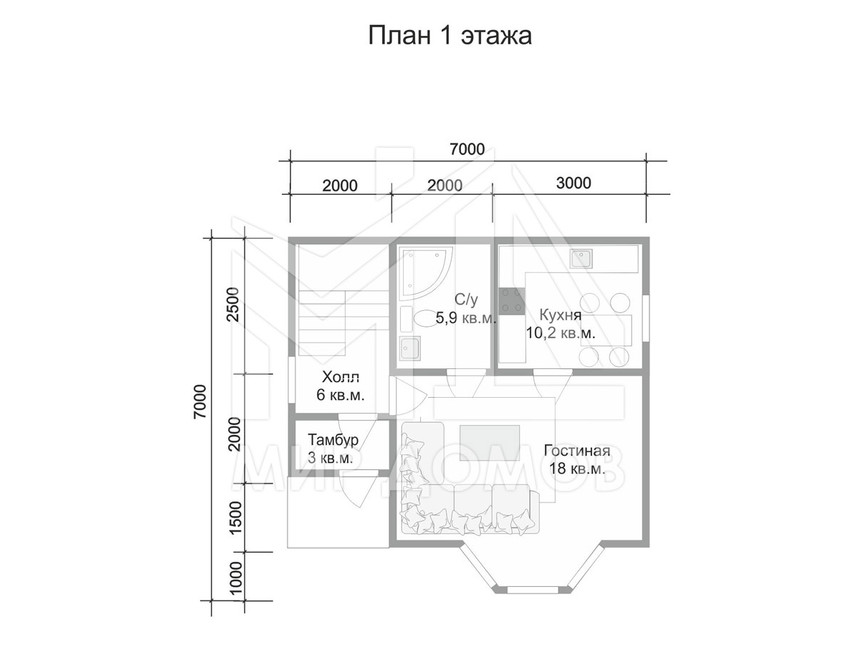 Проект дома «Парголово-6»