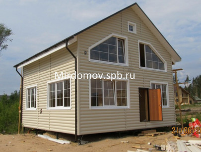 Дом из бруса в Сертолово Ленинградской области - фотоотчет строительства