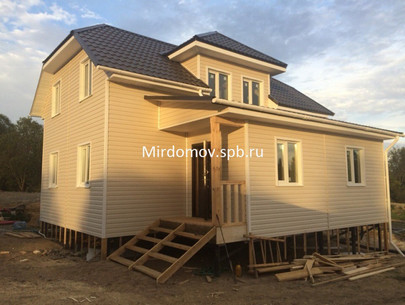 Каркасный дом в Агалатово Ленинградской области - фотоотчет строительства