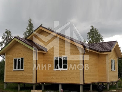 Каркасный дом 13х9,4 в Меньково Ленинградской области - фотоотчет строительства