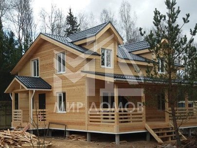 Каркасный дом 9х9 в Пениках Ленинградской области - фотоотчет строительства