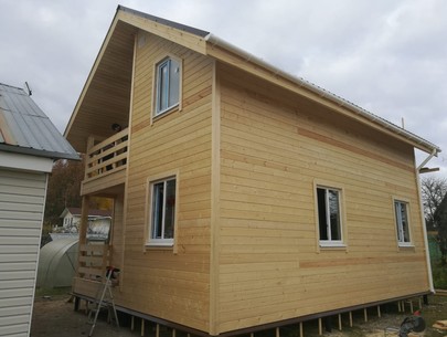 Каркасный дом в СНТ Ладога  Ленинградской области - фотоотчет строительства