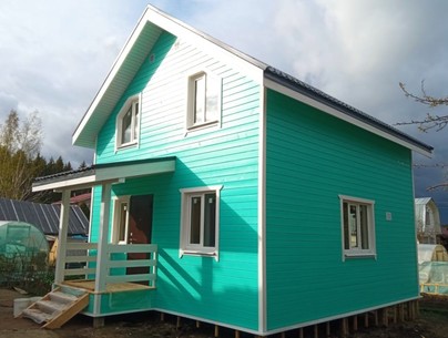 Каркасный дом в п. Щеглово Ленинградской области - фотоотчет строительства